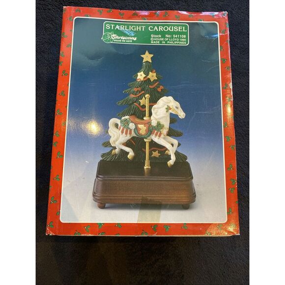 Starlight Carousel Christmas Around The World House Of Lloyd 1990 Musical Moves‎ - Picture 1 of 11